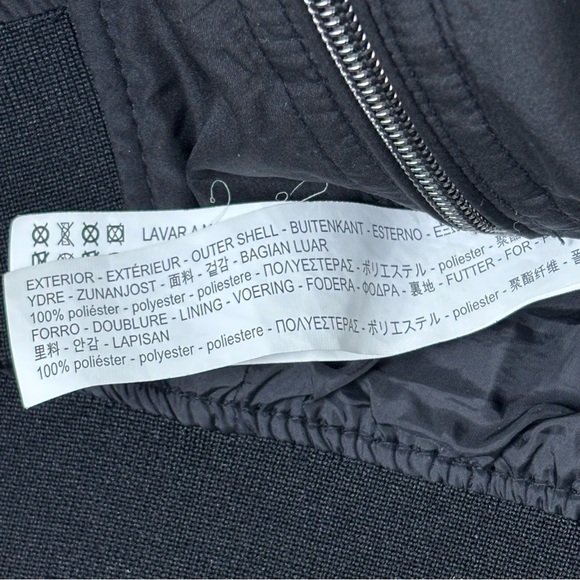 Zara Man Black Bomber Jacket Size L - Picture 8 of 8